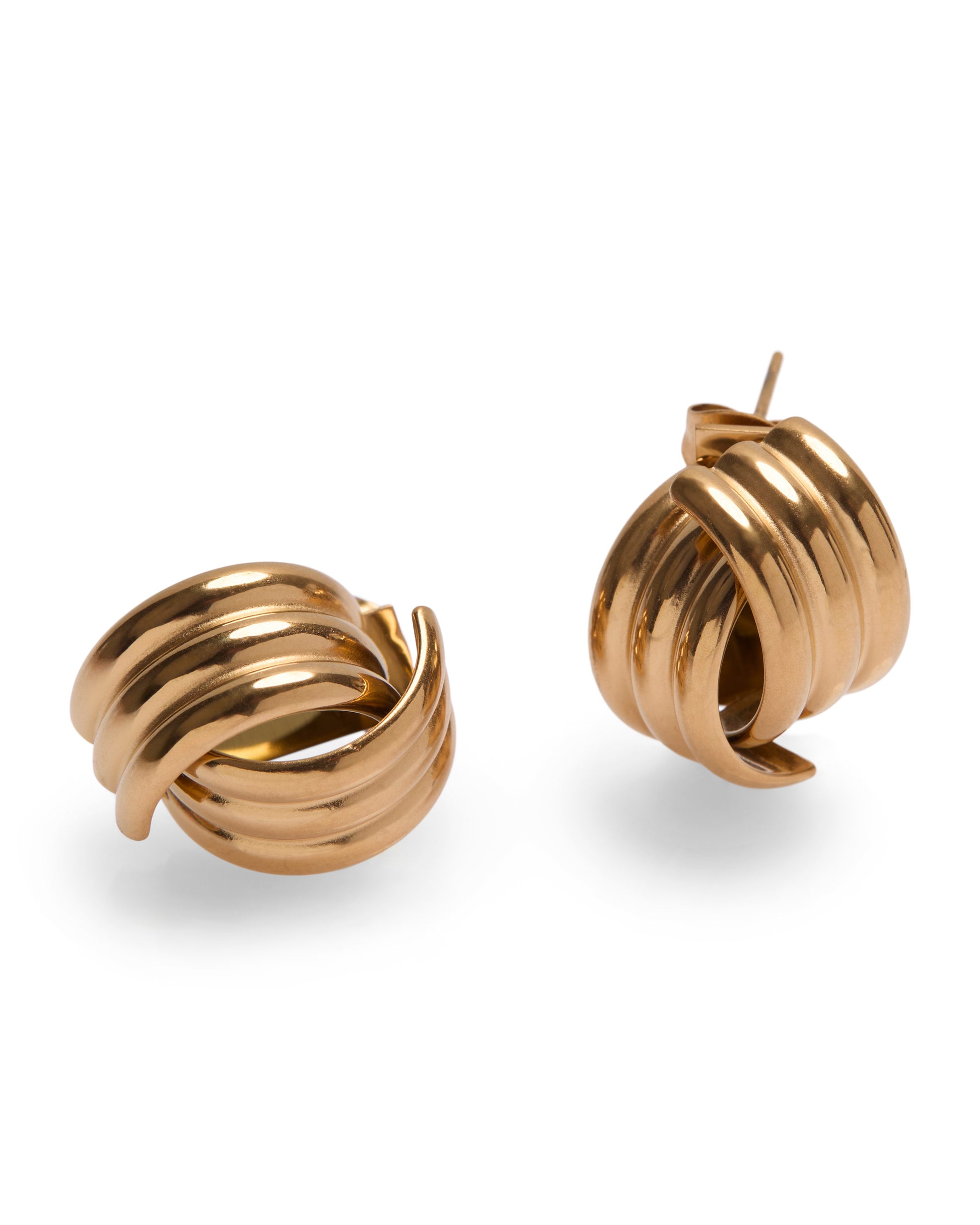 1975 Collection Small Ribbed Earrings