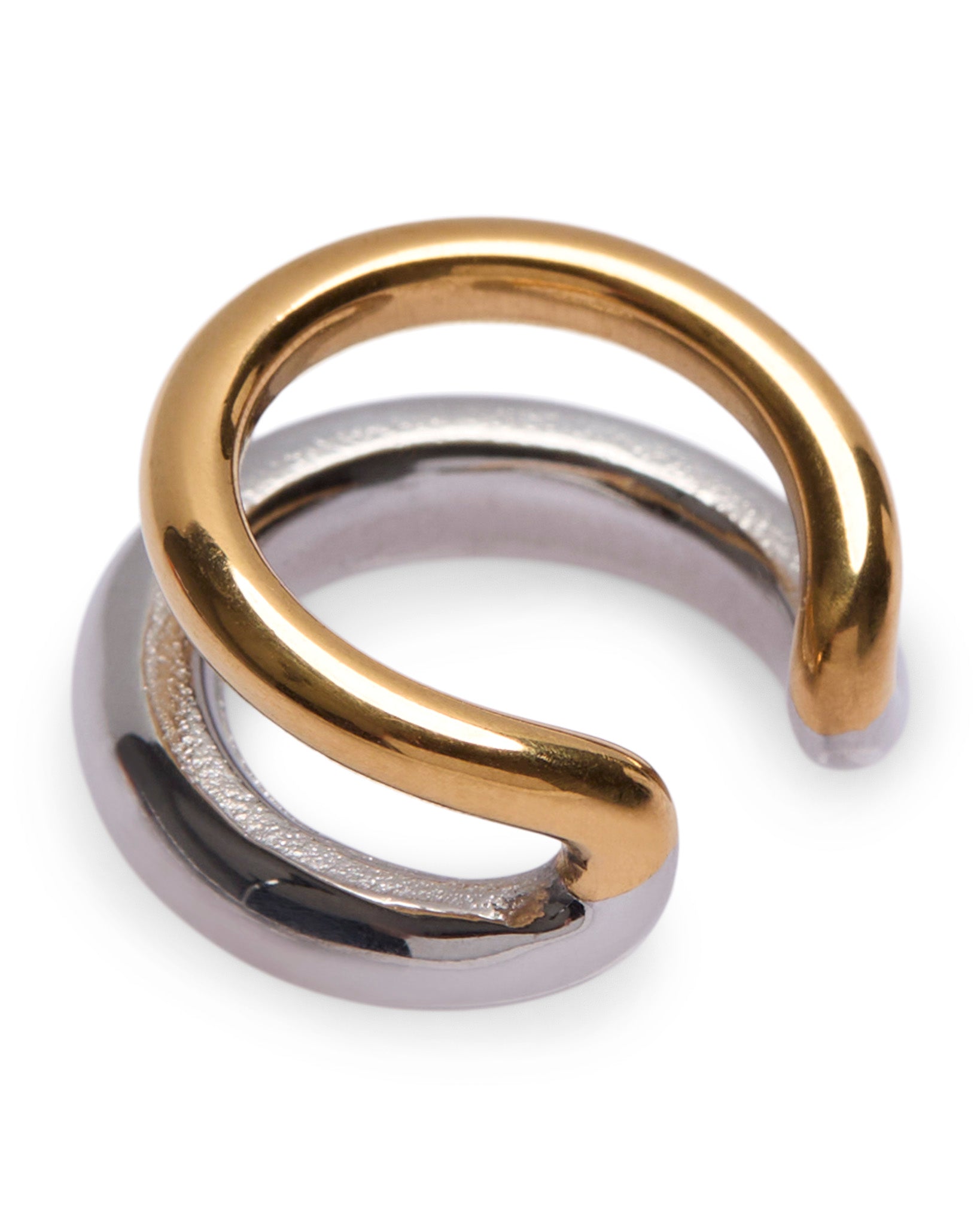 1975 Collection Small Gold & Silver Ear Cuff