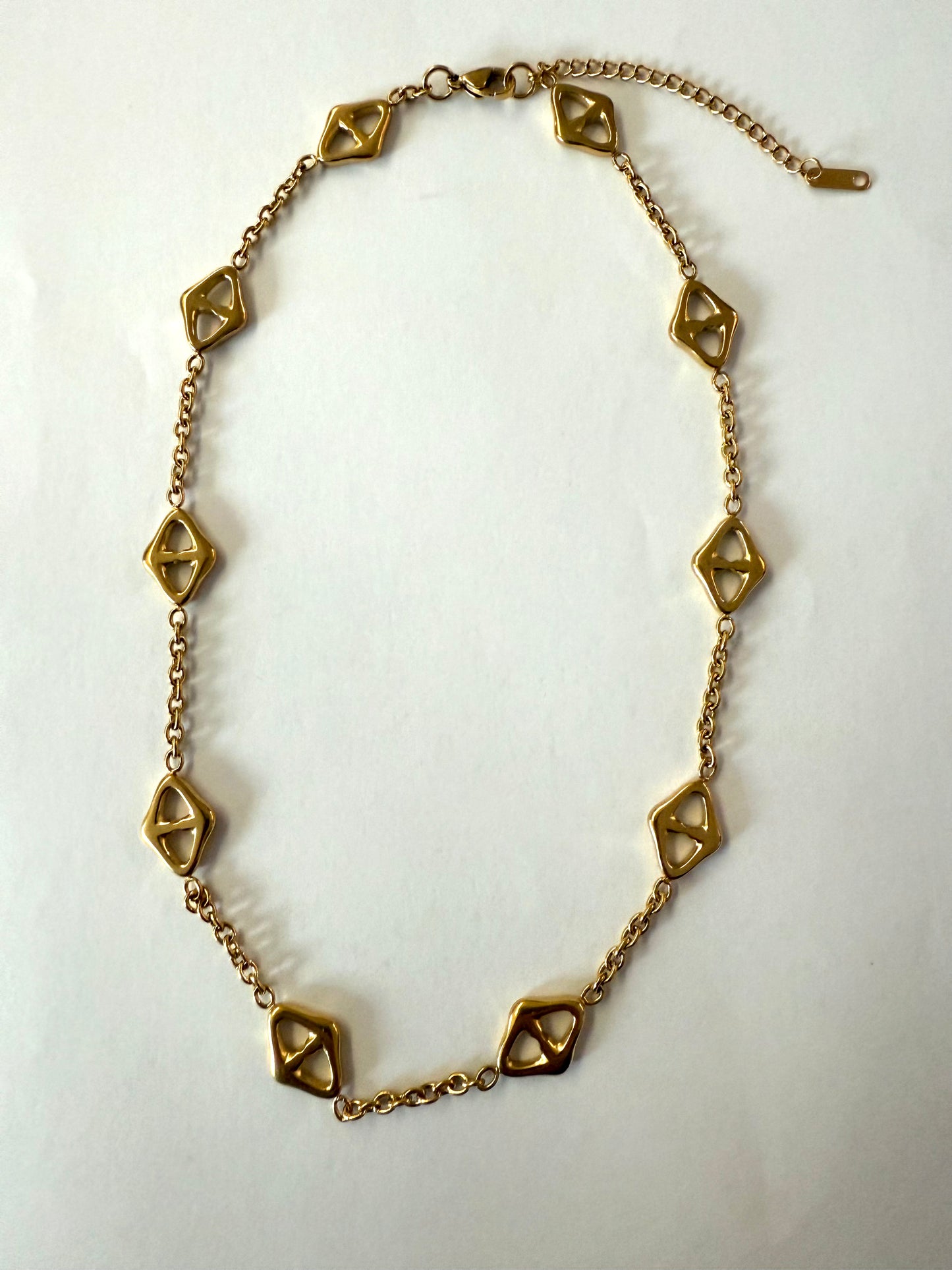 1975 Collection Geometric Gold Necklace