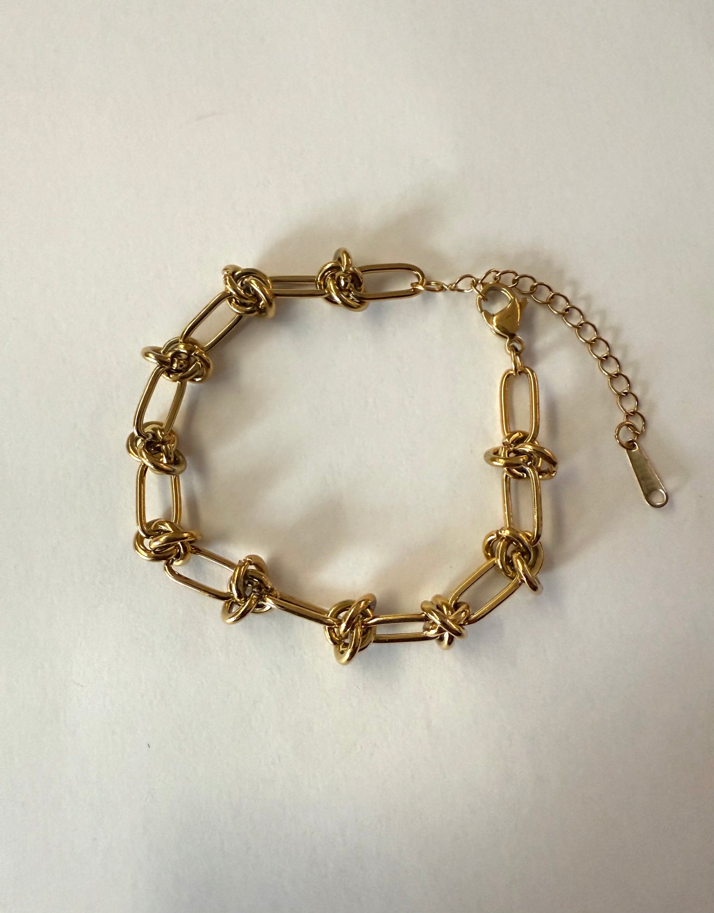 1975 Collection Gold Link Knot Bracelet