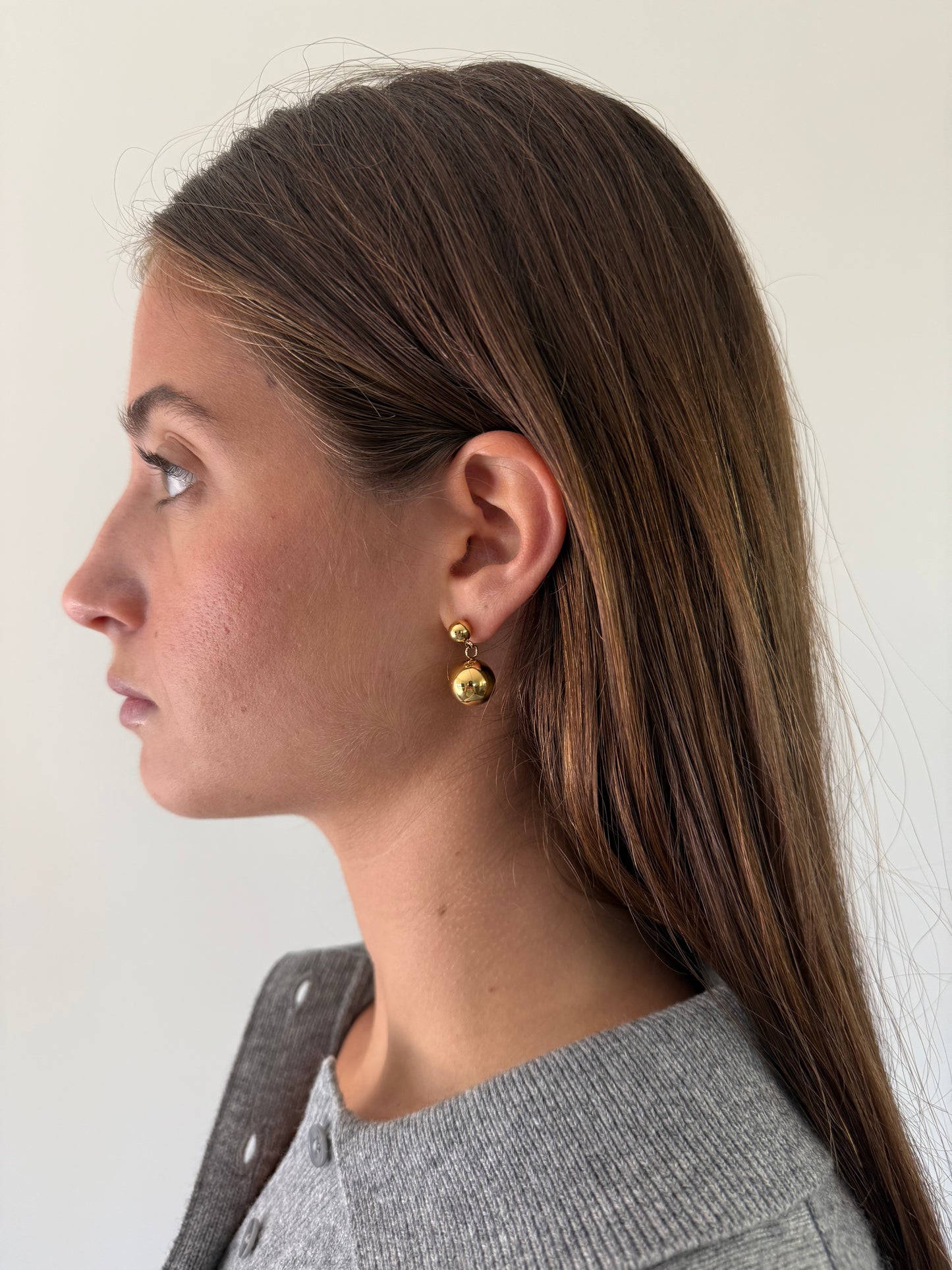 1975 Collection Small Double Sphere Earrings