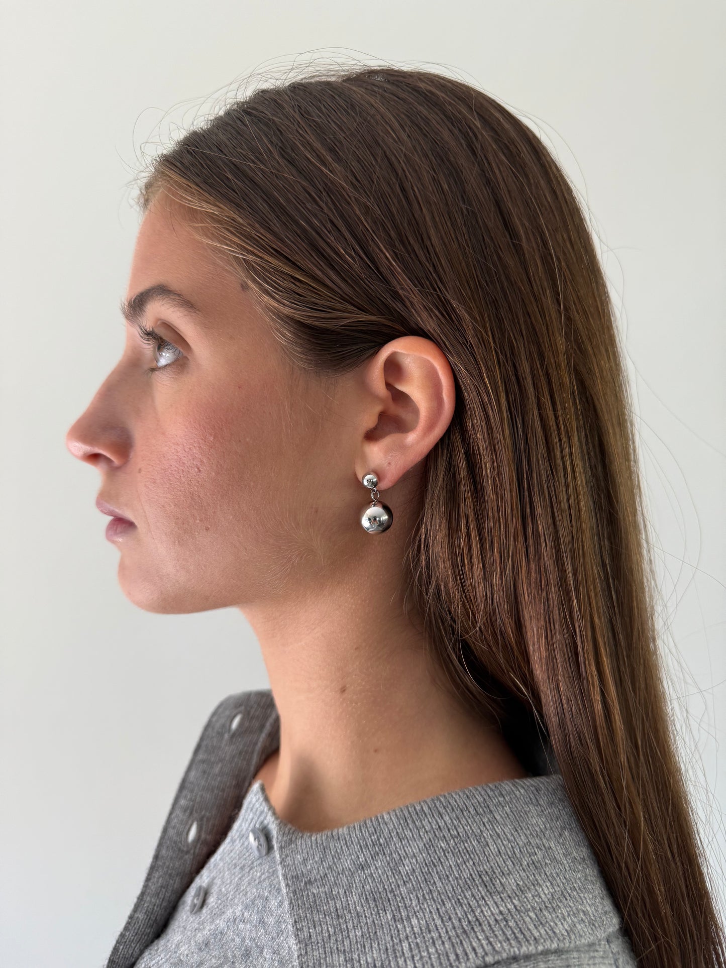 1975 Collection Small Double Sphere Earrings