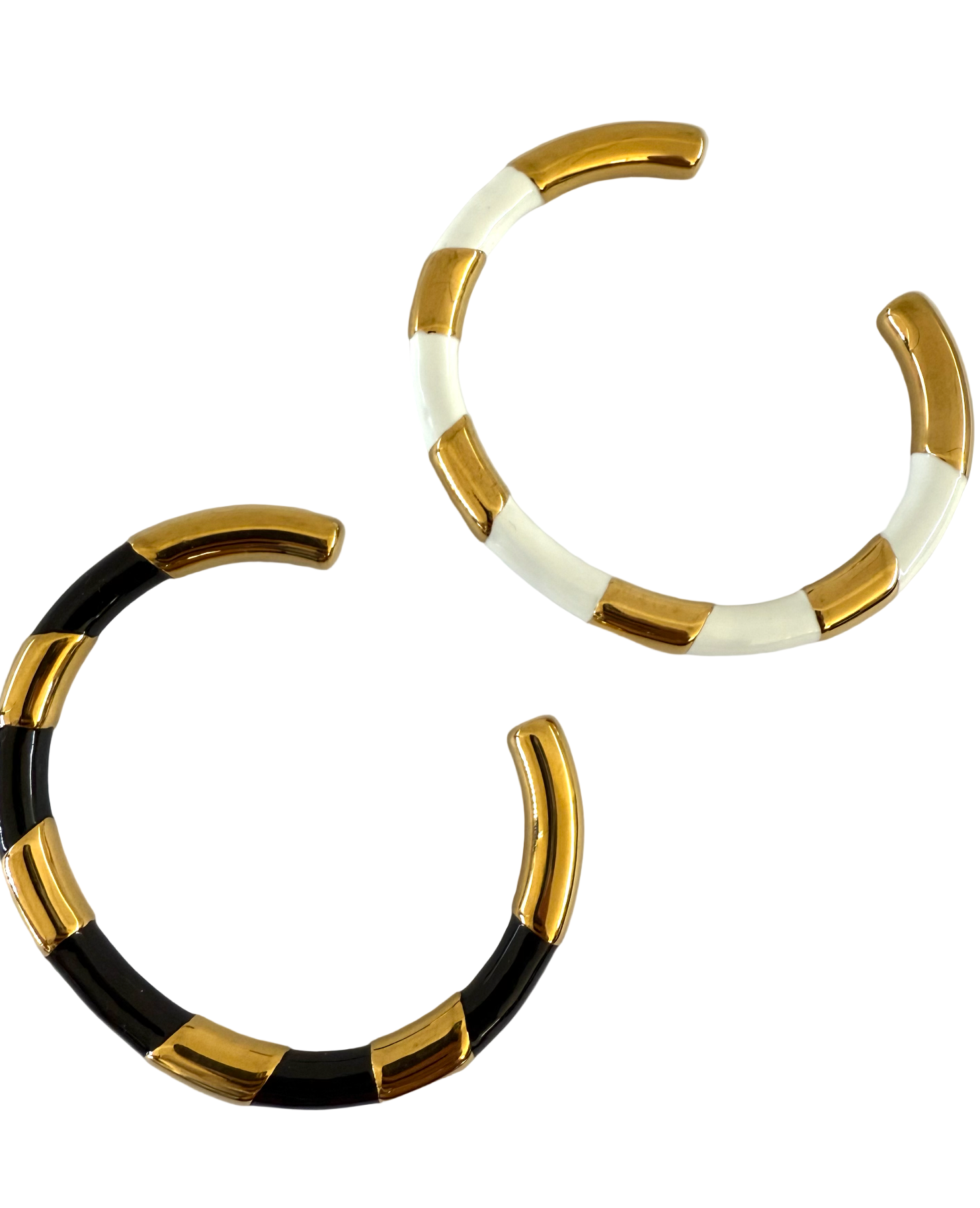 1975 Collection Enamel & Gold Cuffs