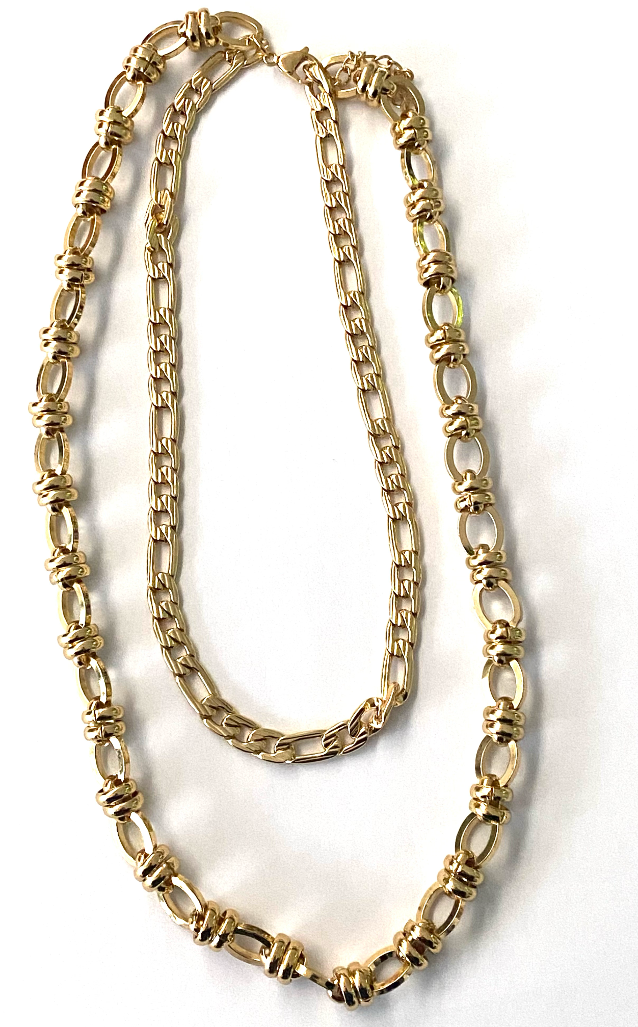 1975 Collection Double Gold Chain Necklace