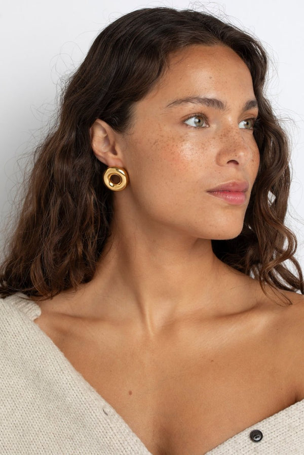 1975 Collection - Gold Donut Earrings