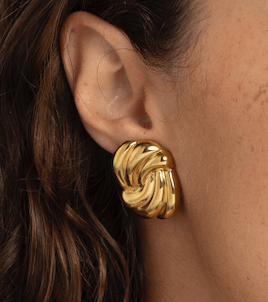 1975 Collection Gold Pastry Earrings - 1975 Collection