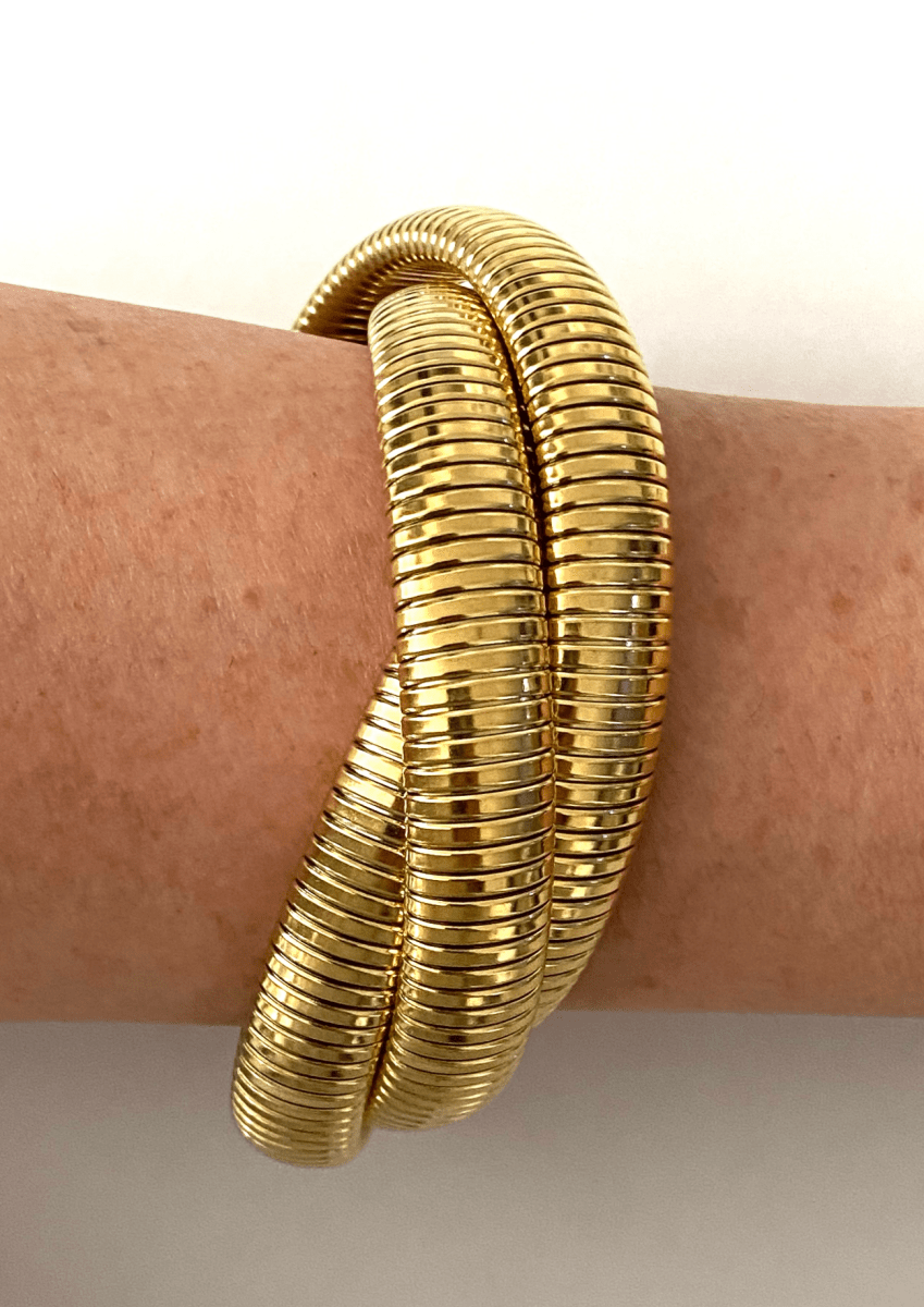 1975 Collection Metallic 3 - in - 1 Coil Bracelet - 1975 Collection