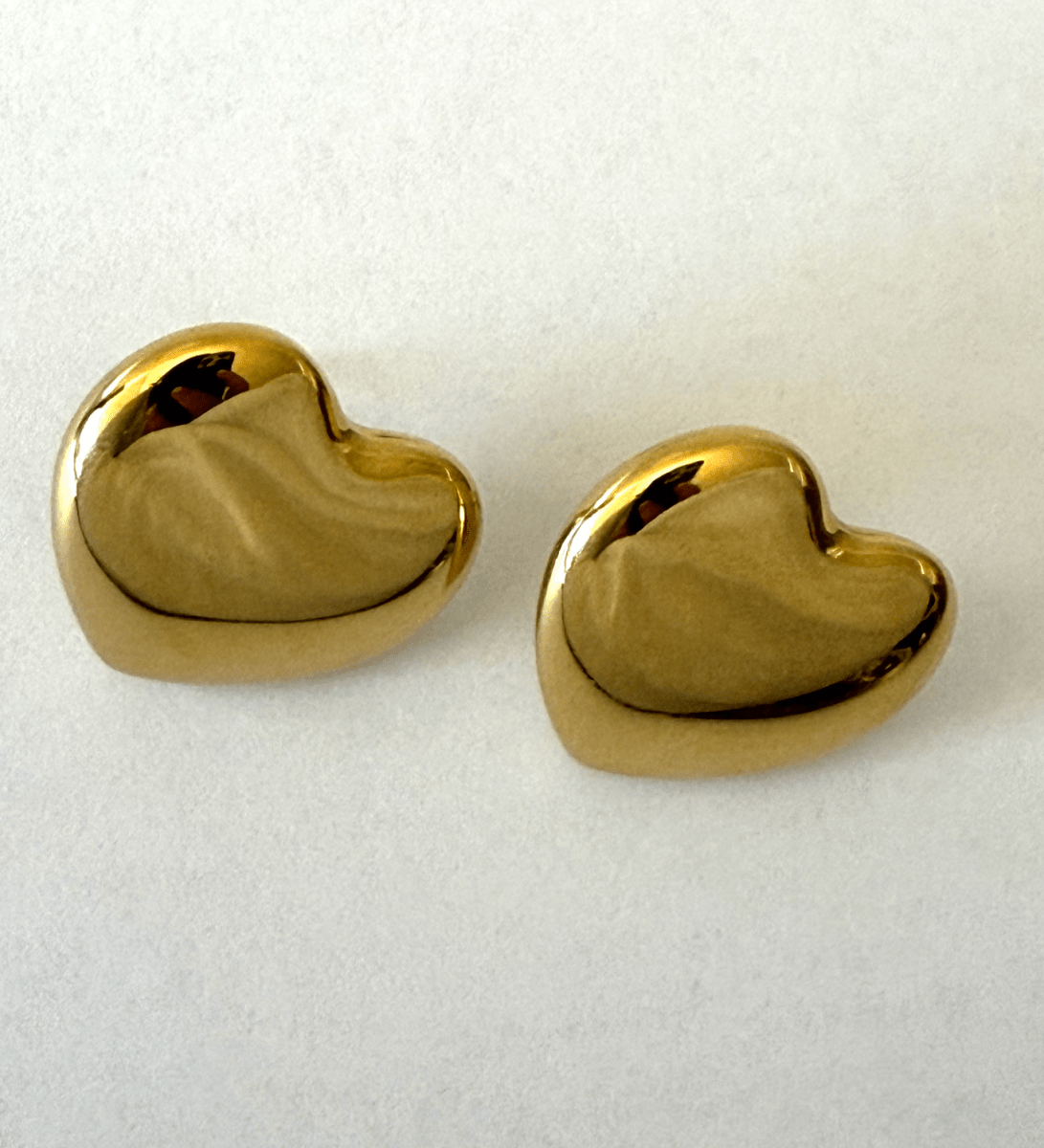 1975 Collection Puffy Heart Earrings - 1975 Collection