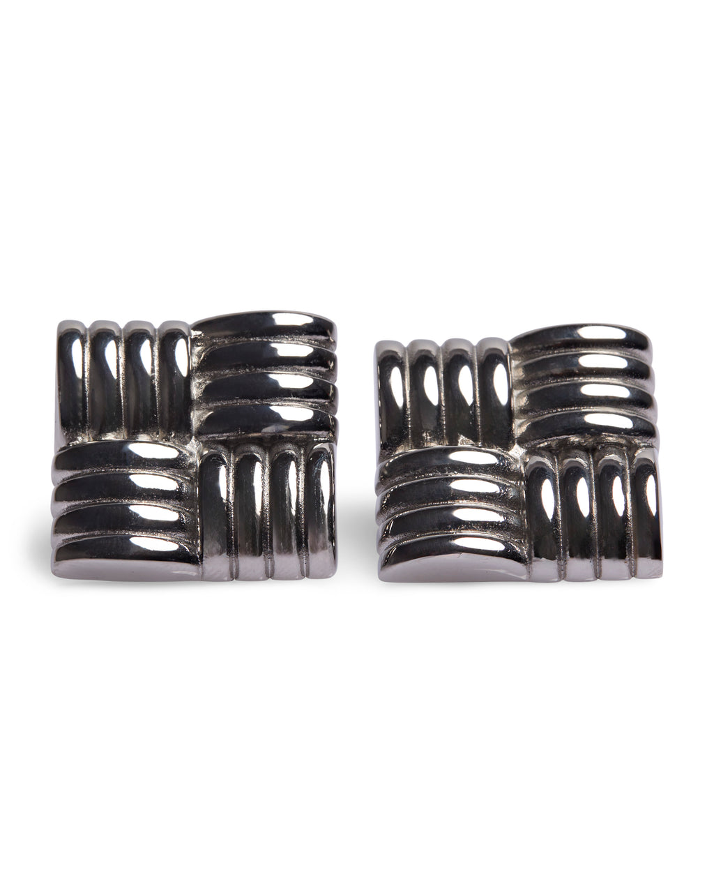 1975 Collection Waffle Square Earrings