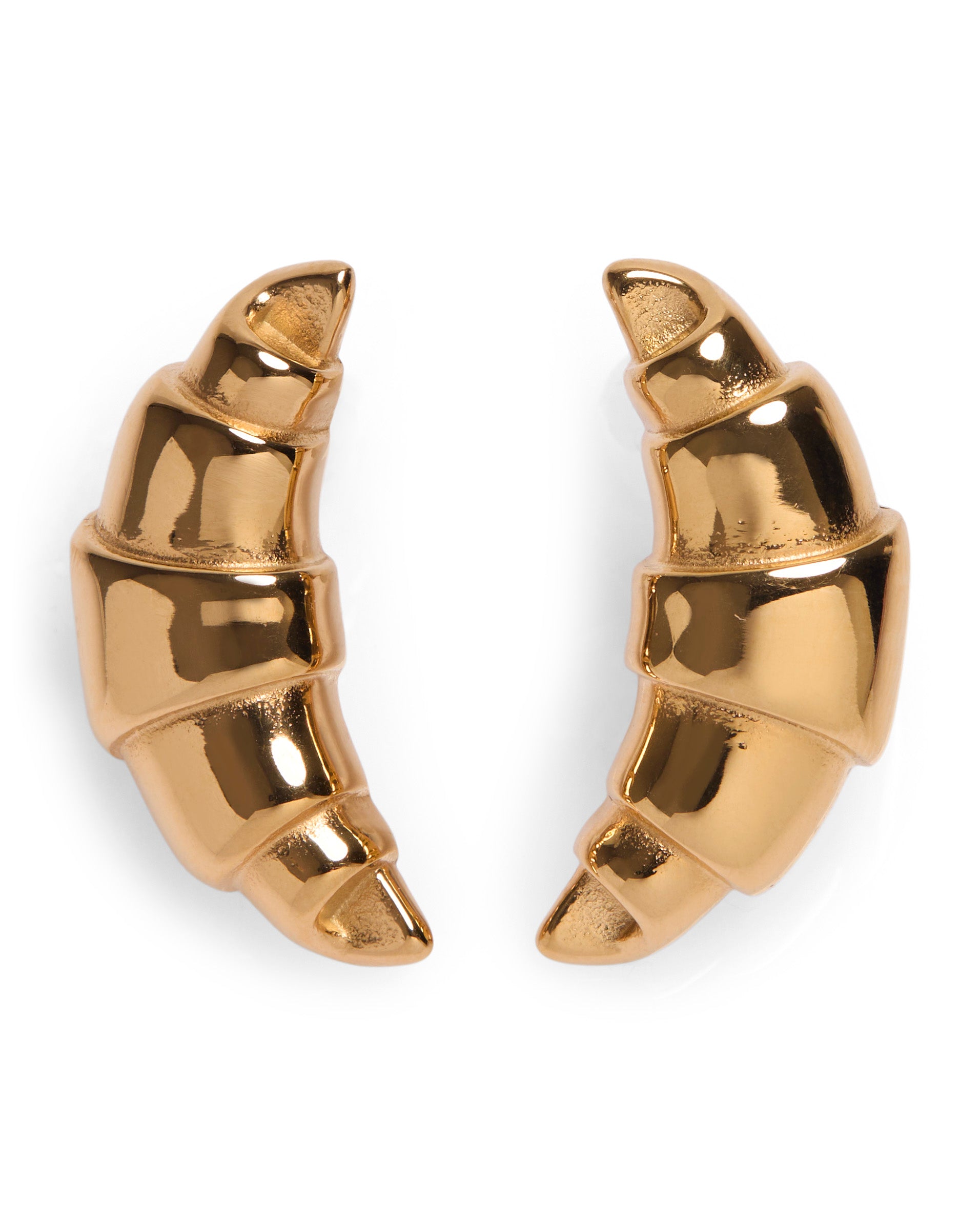 1975 Collection Gold Croissant Earrings
