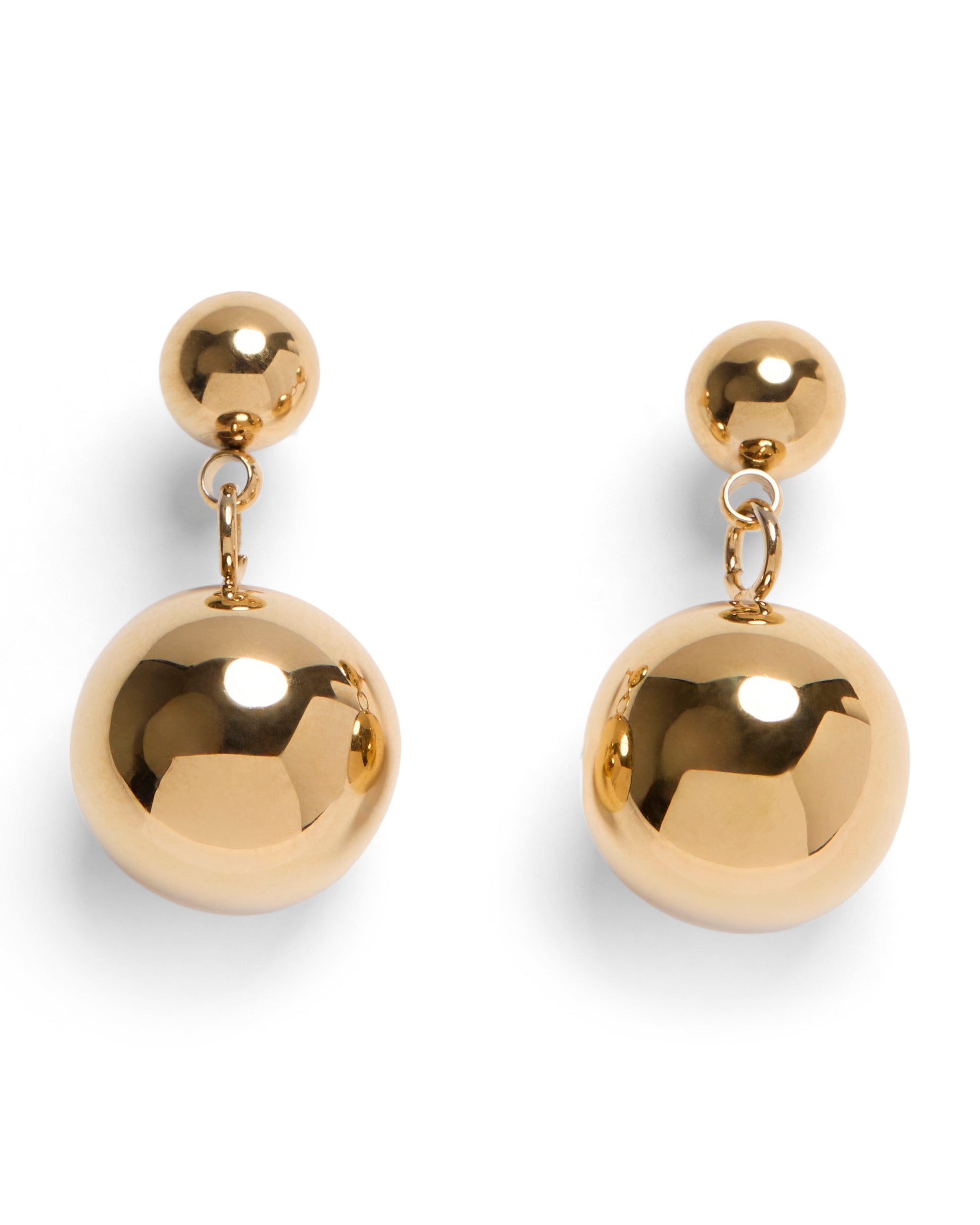 1975 Collection Small Double Sphere Earrings