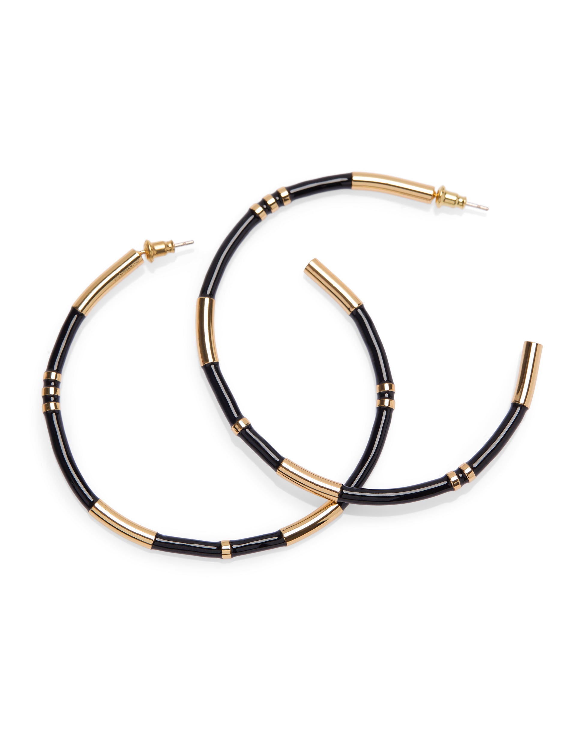 1975 Collection - Large Enamel Hoop Earrings