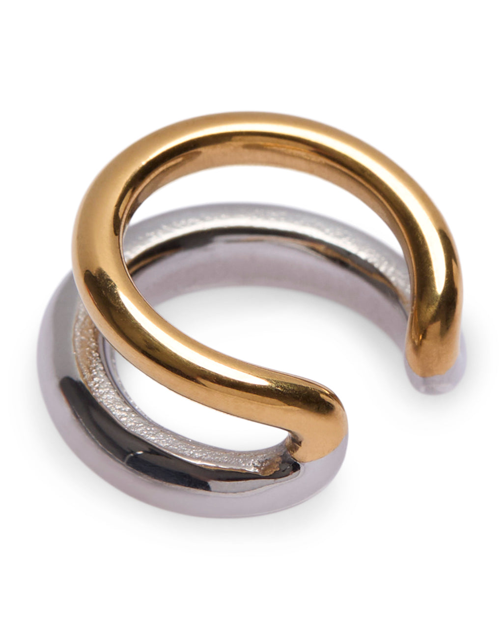 1975 Collection Small Gold & Silver Ear Cuff
