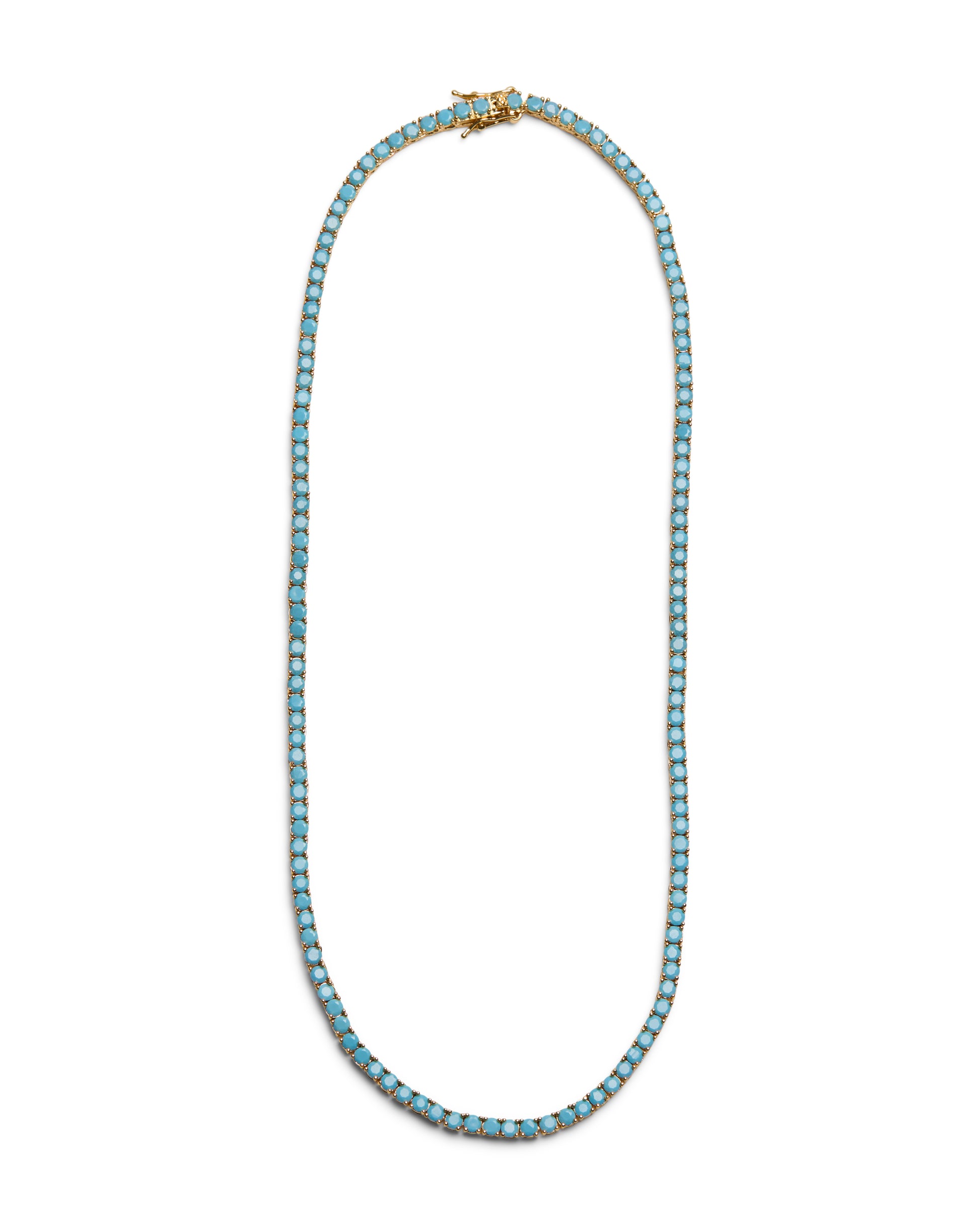 1975 Collection Aqua Stone Necklace