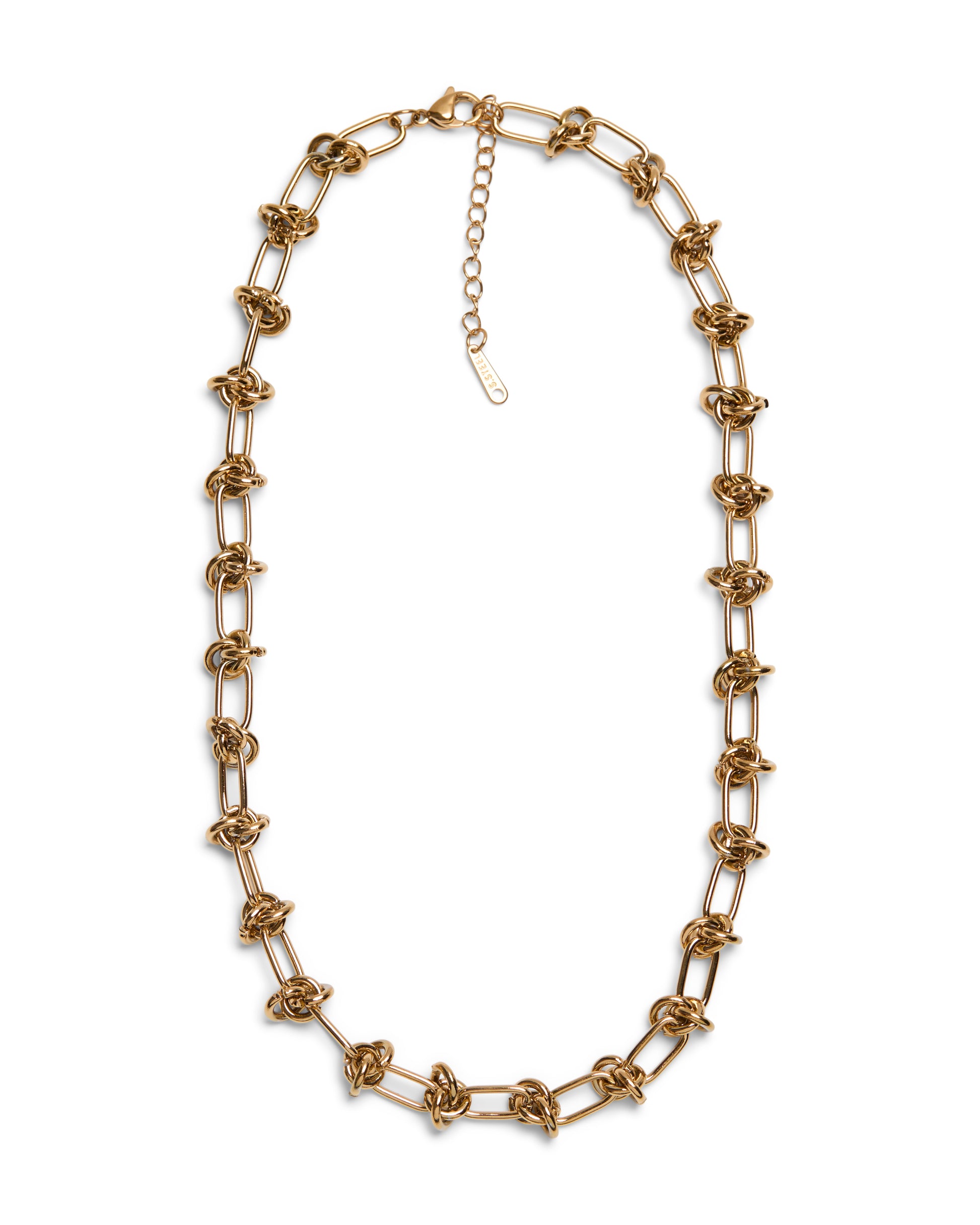 1975 Collection Gold Knot Link Necklace