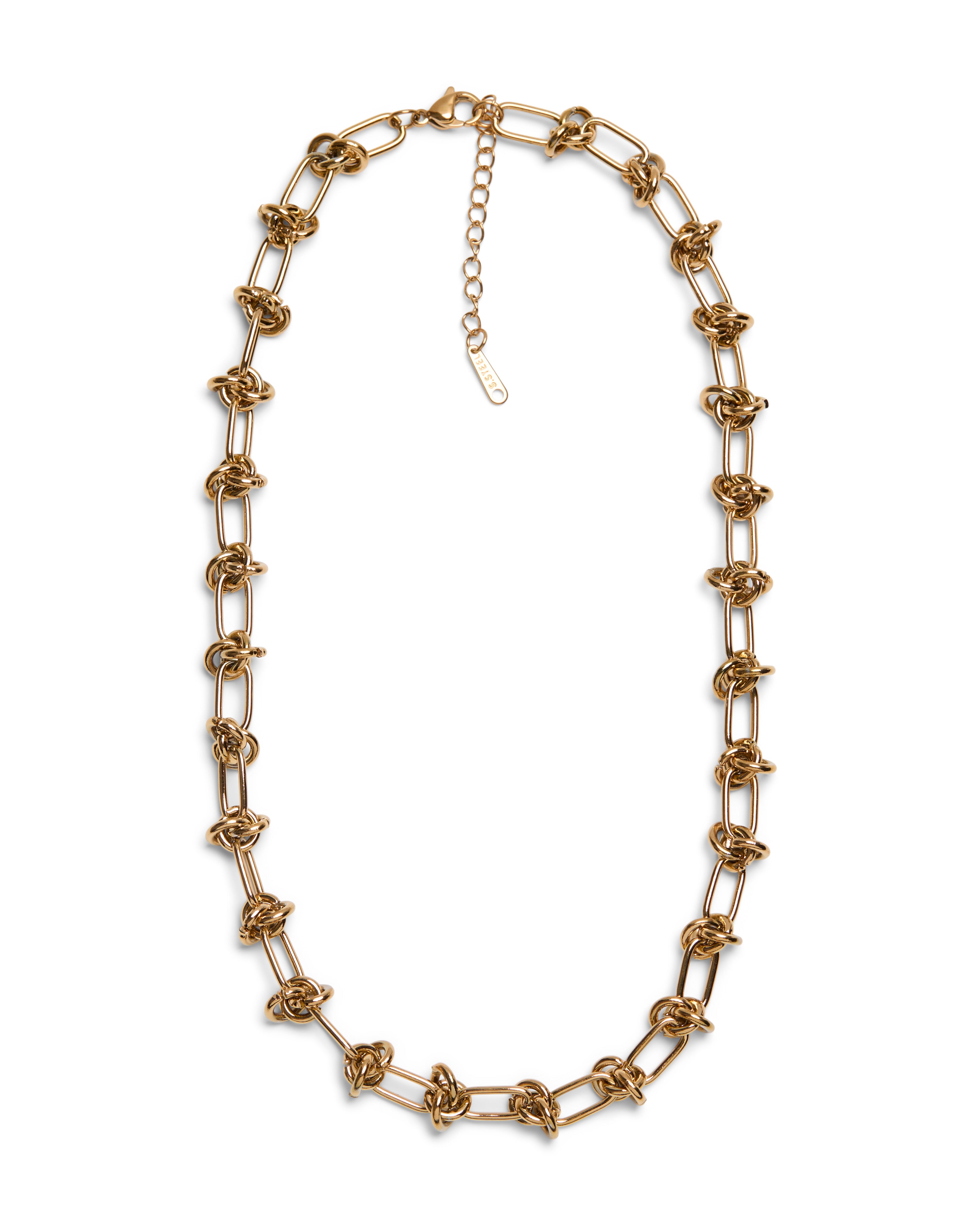 1975 Collection Gold Knot Link Necklace