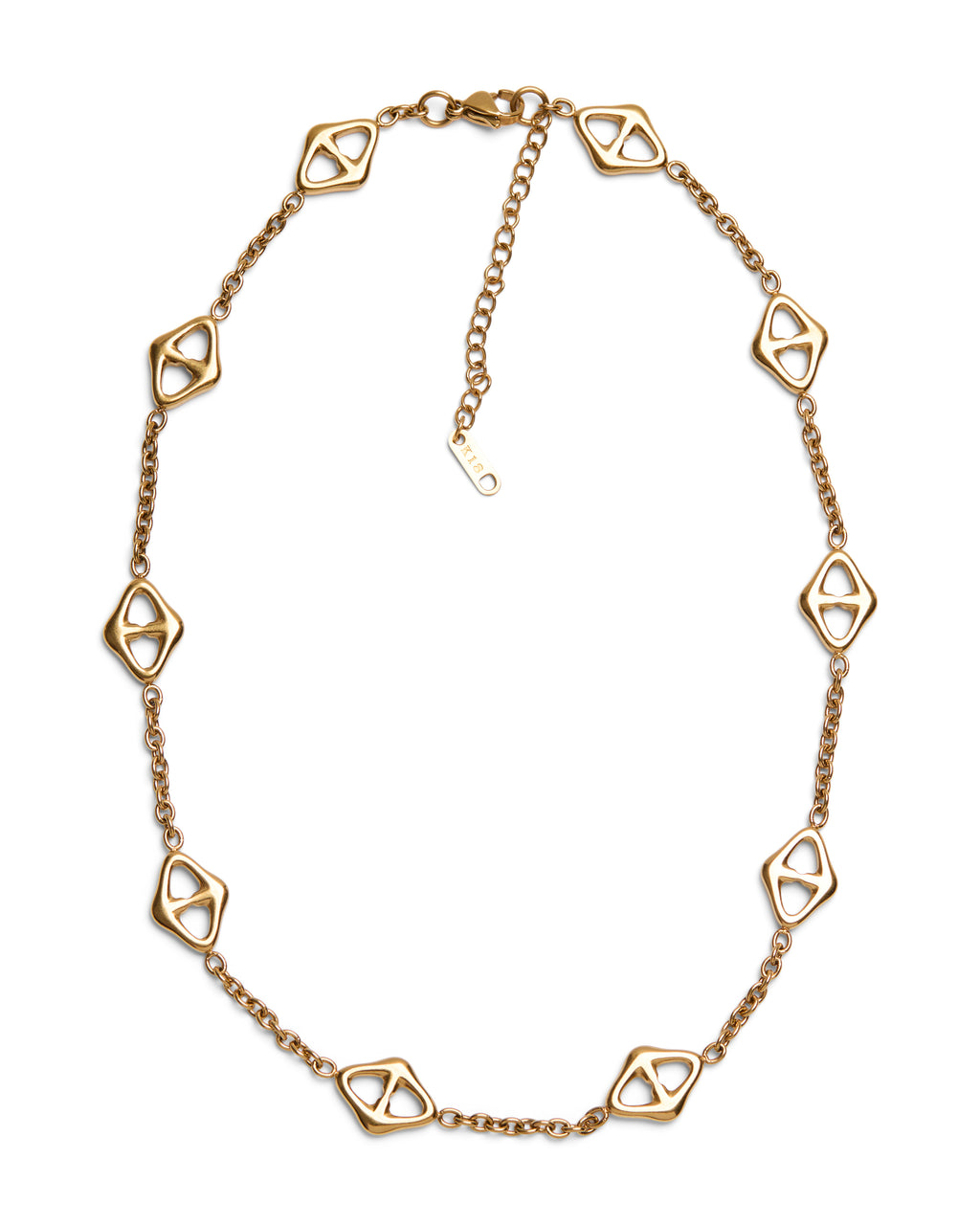 1975 Collection  Geometric Gold Necklace
