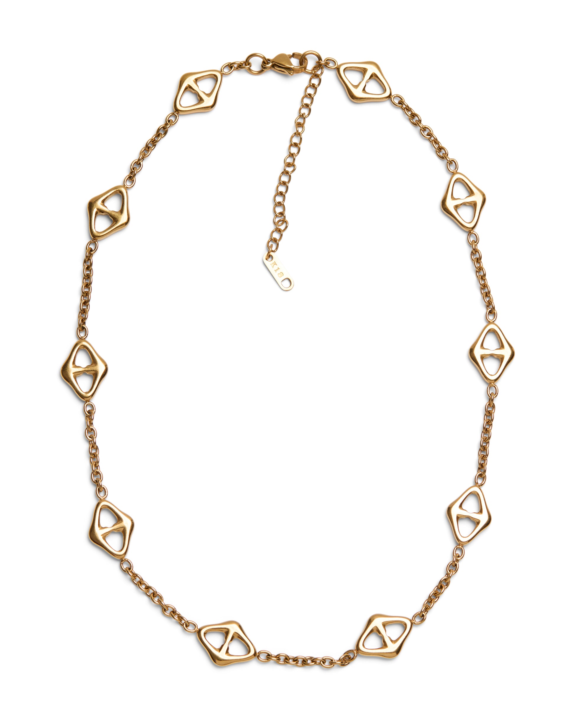 1975 Collection  Geometric Gold Necklace