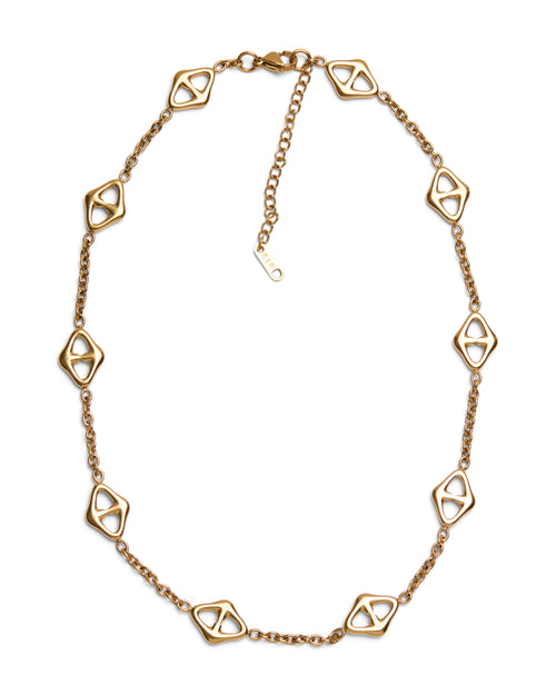 1975 Collection  Geometric Gold Necklace