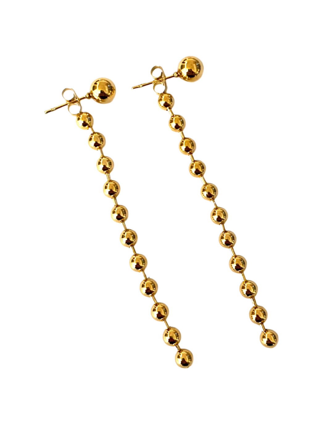 1975 Collection Gold Ball Drop Earrings