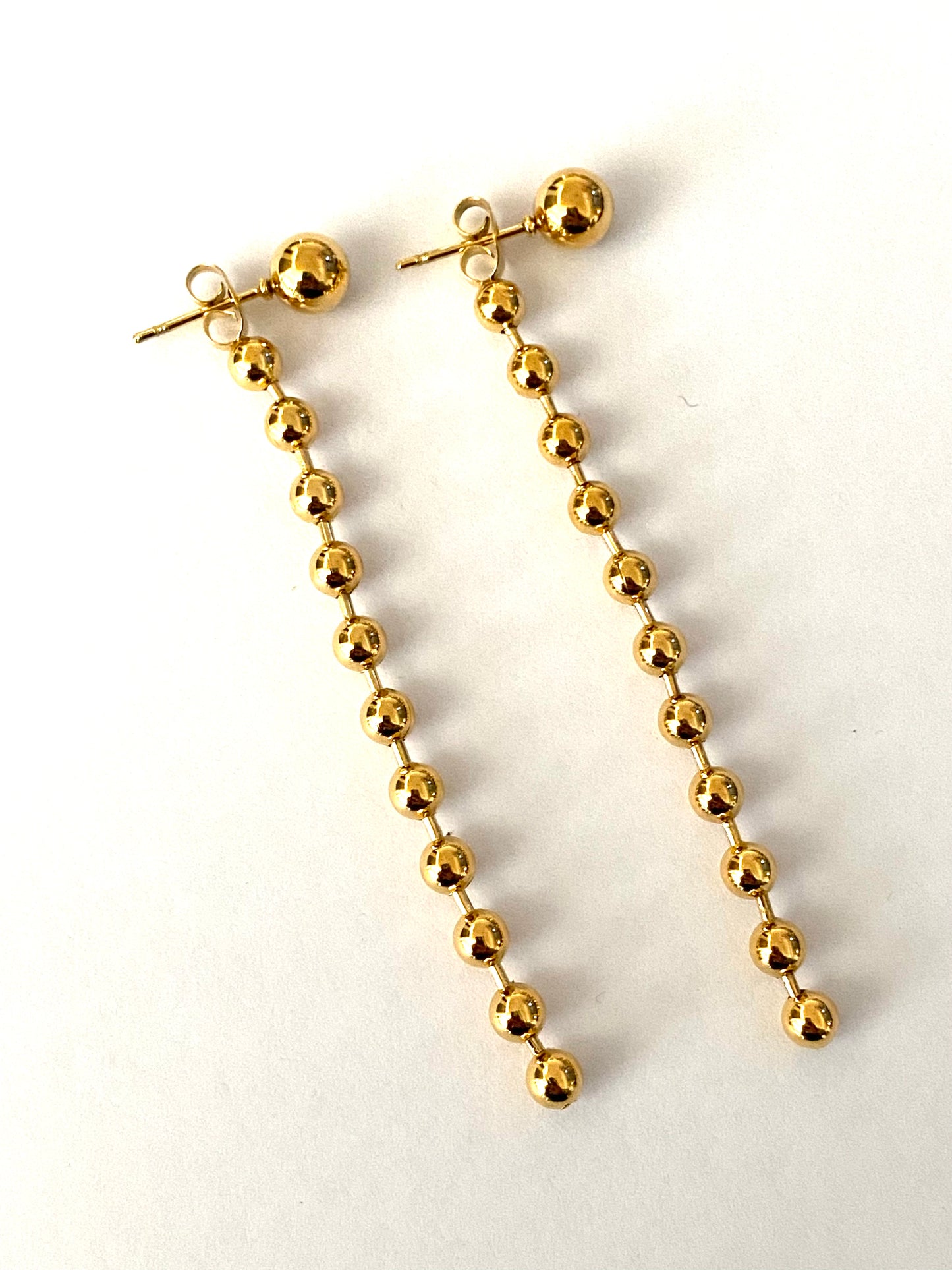 1975 Collection Gold Ball Drop Earrings