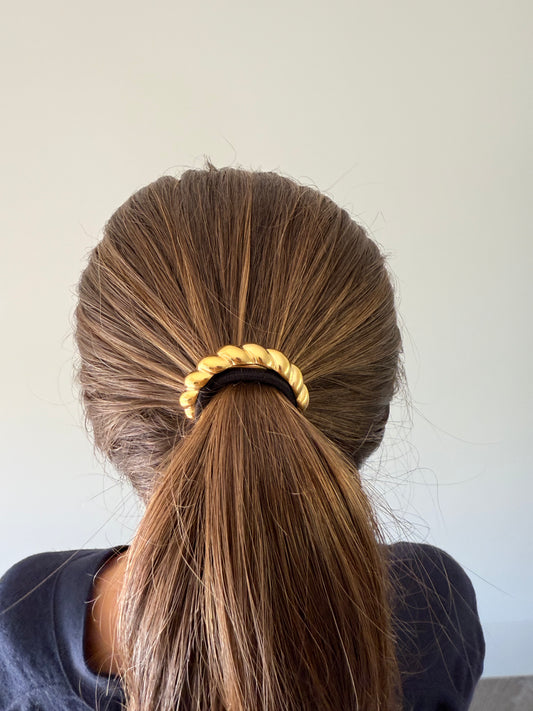 1975 Collection - Small Gold Twist Hair Elastic