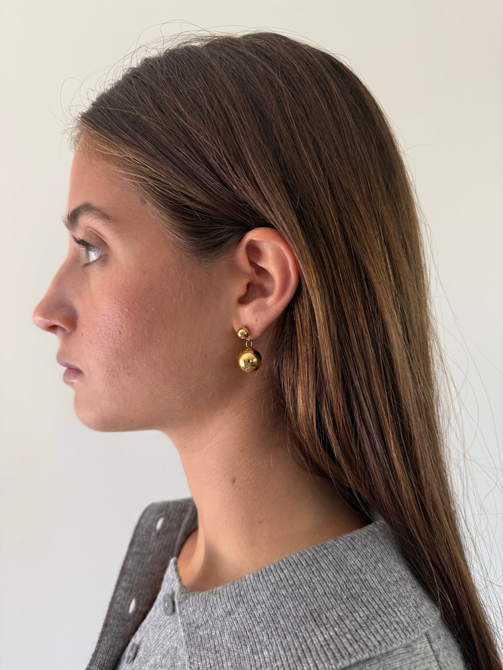 1975 Collection Small Double Sphere Earrings