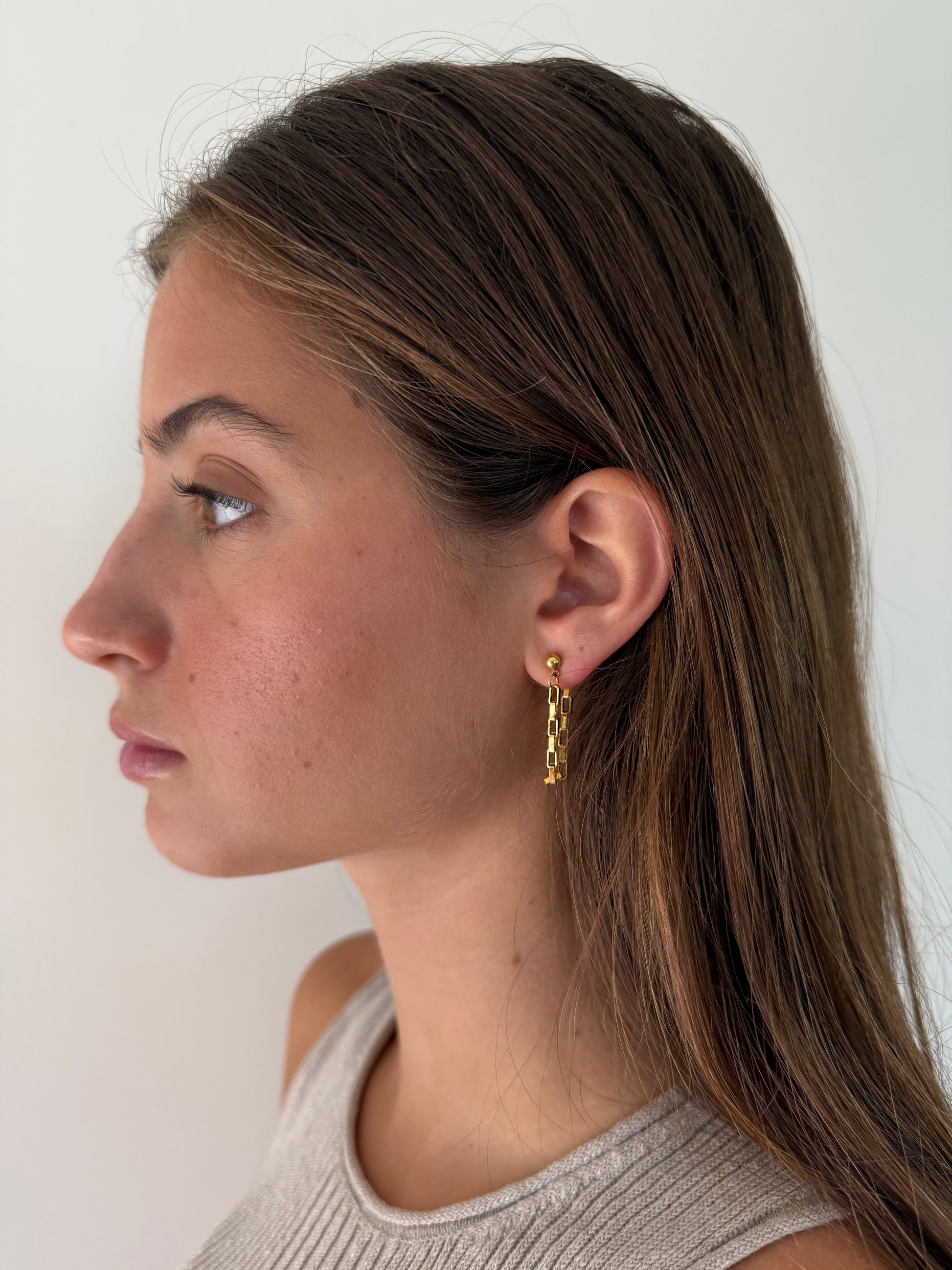 1975 Collection Chain Stud Earrings