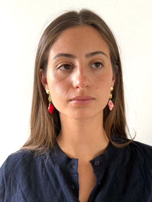 1975 Collection Gold Shell Drop Earrings