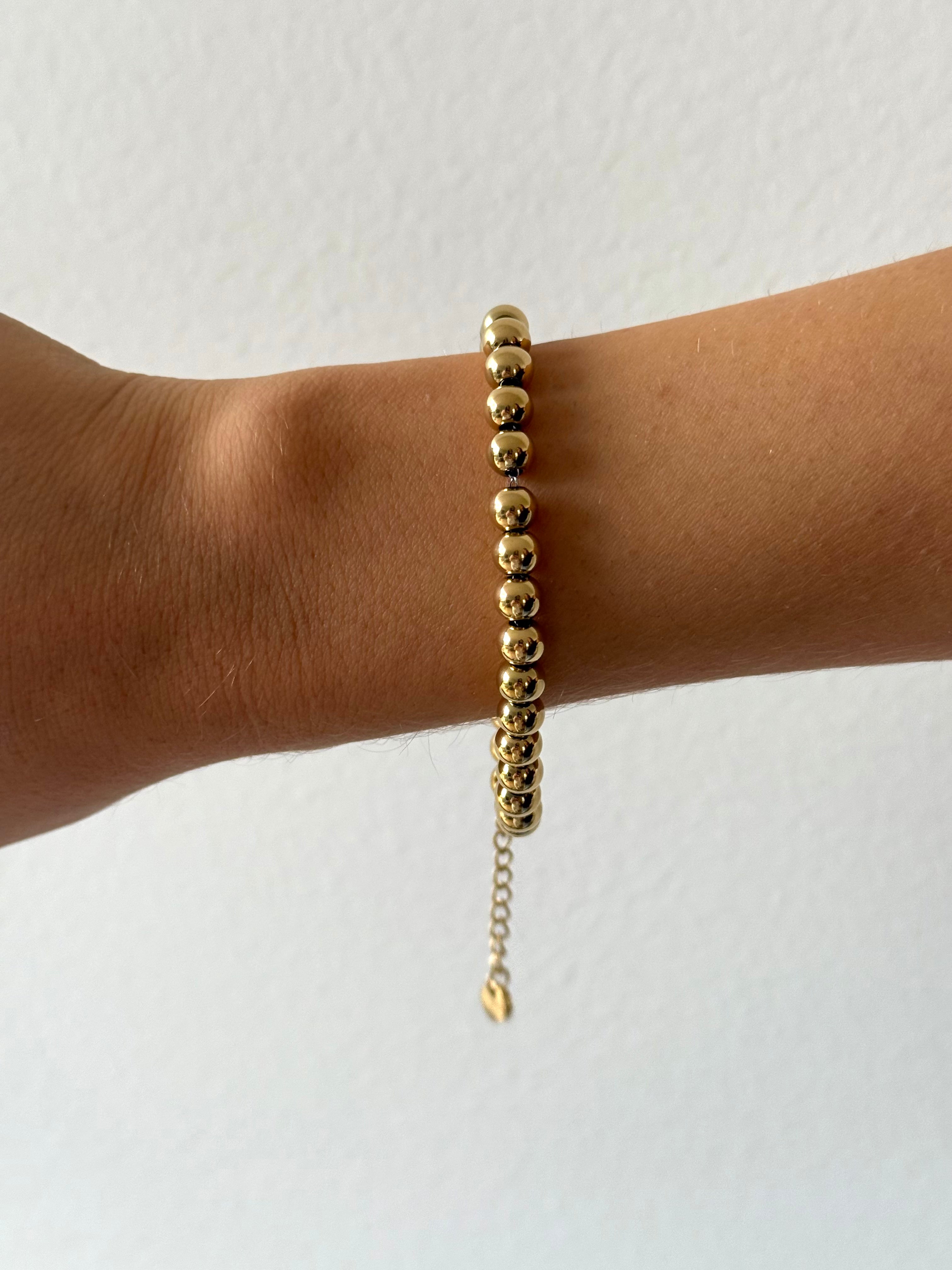 1975 Collection Gold Bead Ball Bracelet
