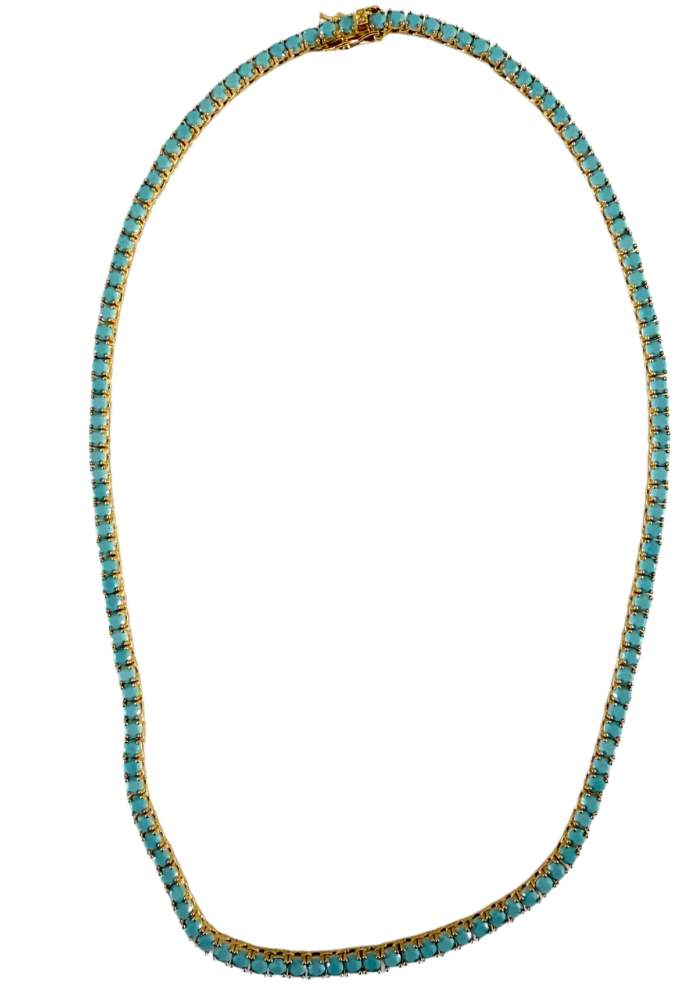 1975 Collection Aqua Stone Necklace