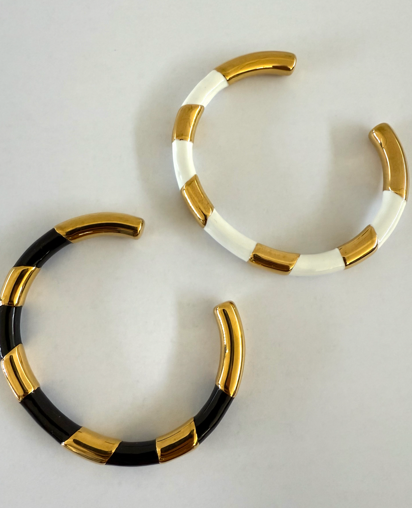 1975 Collection Enamel & Gold Cuffs