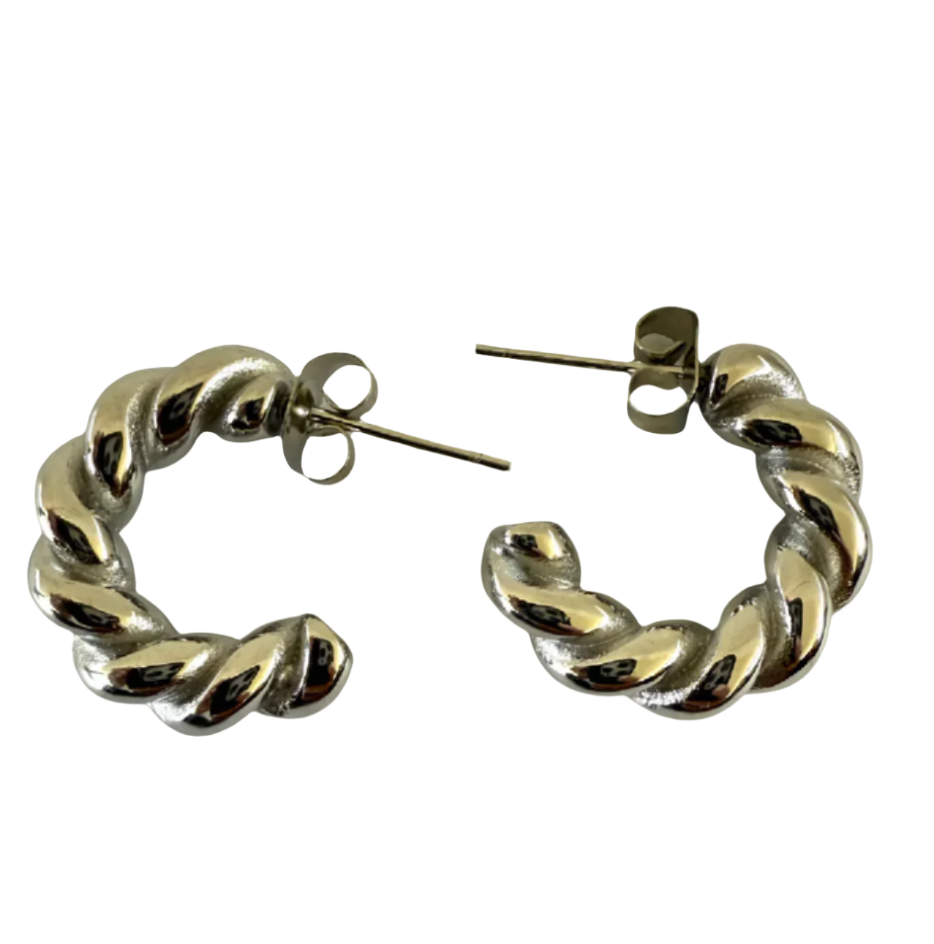 1975 Collection Small Sliver Twisted Everyday Hoops